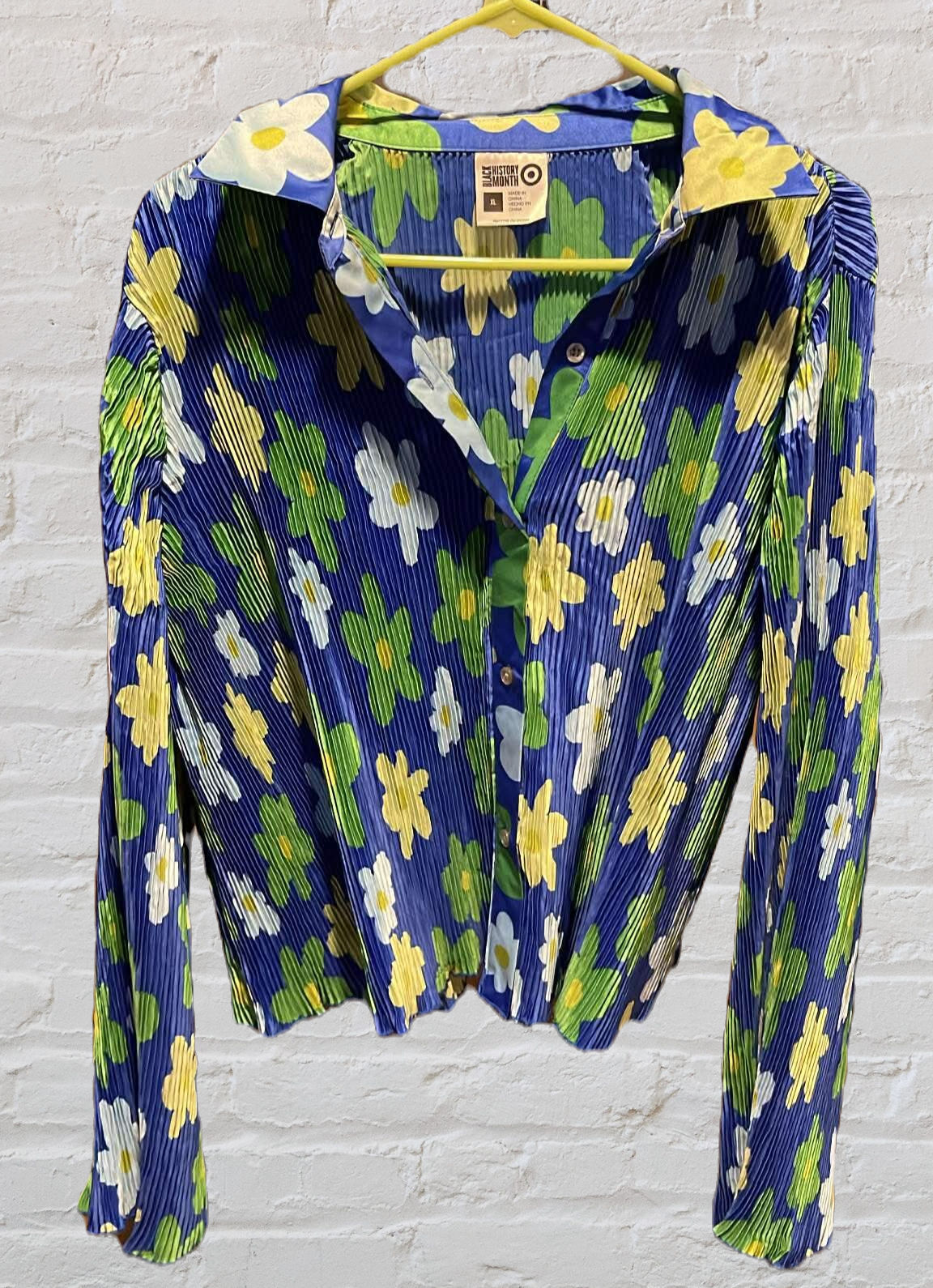 Colorful Floral Blouse (Size XL)