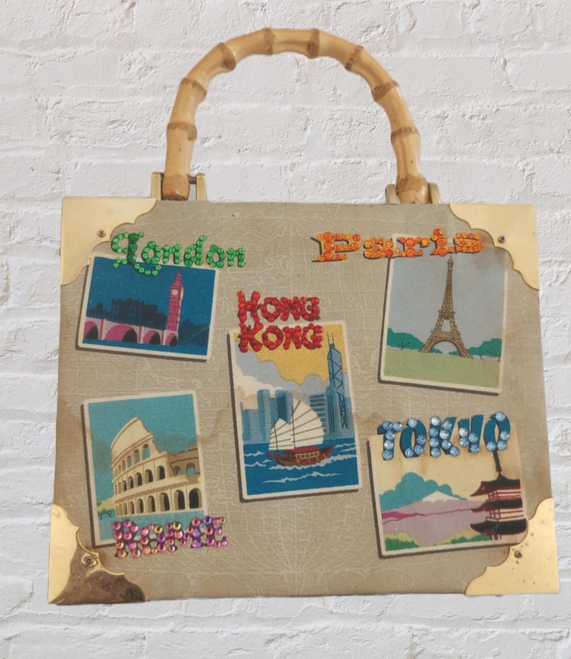 International Wooden Cigar World Travel Purse