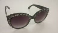 Thumbnail: NEW Black/ Purple Fashion Bling Cat-Eye Shades