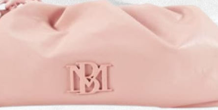 Thumbnail: Luxe Shop Badgley Mischka Ruched Blush Covertiable Clutch