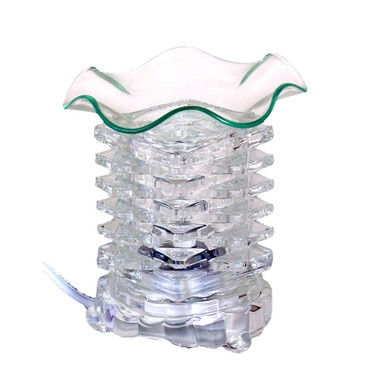 Electric Stacked Glass Oil Burner (Choice of Colors)