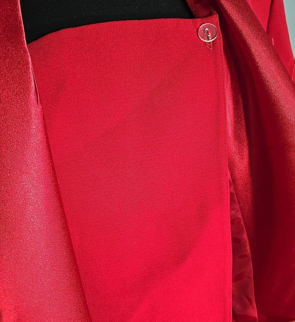 Thumbnail: NEW Red 3 Piece Skirt Suit (Size 22W)