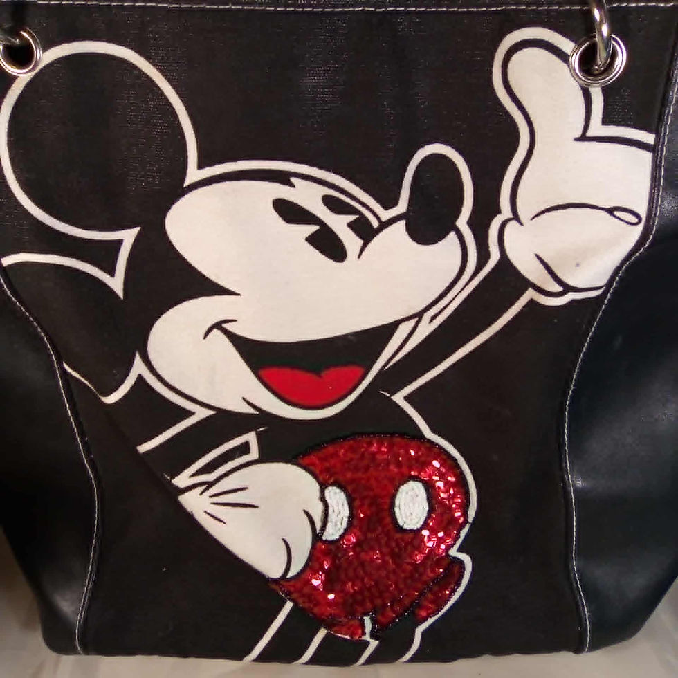 Thumbnail: Authentic Signature Black/White/Red Zip-Top Purse