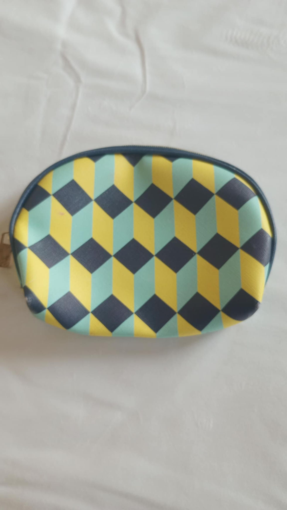Thumbnail: Clenentine & Jane Yellow/Blue Cosmetic Bag
