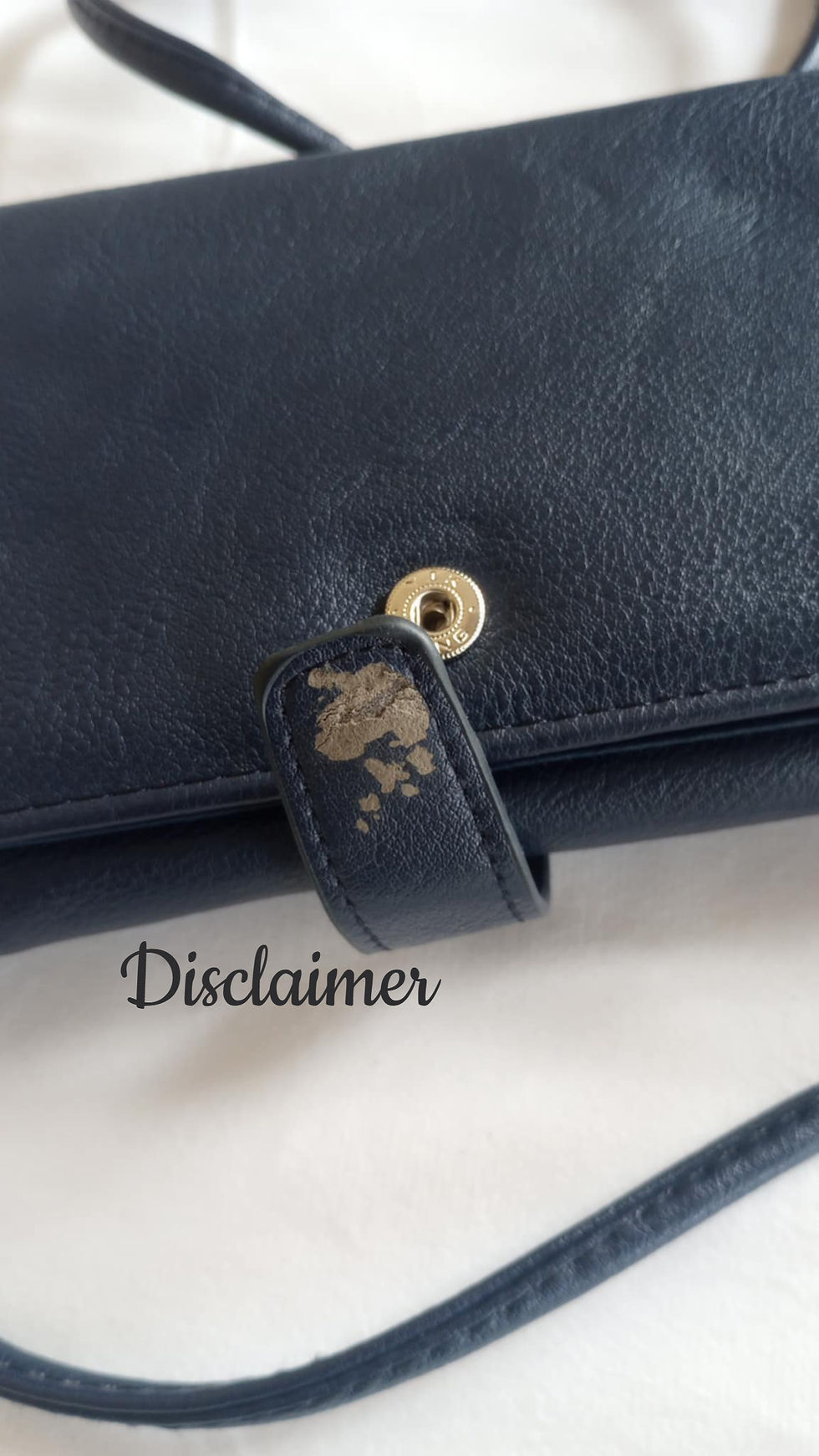 Thumbnail: NEW Navy Blue Zip-Top Crossbody Wallet