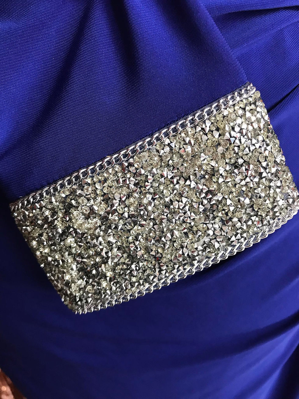 Thumbnail: Stunning Blue Evening Dress (Size 8)