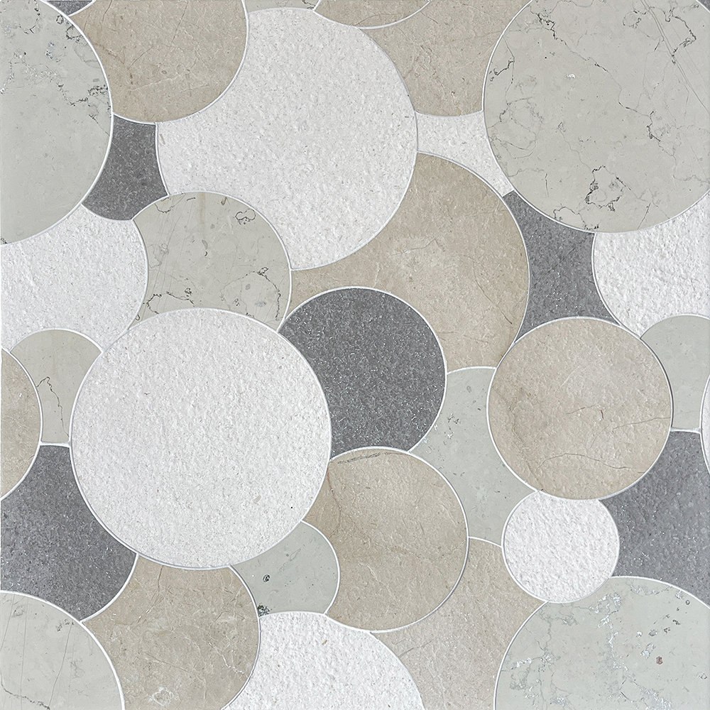 Overlapping Circles- Cream by Allison Eden Studios