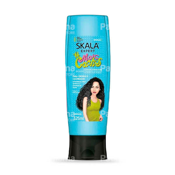Skala Brasil #MaisCachos Conditioner bottle 325ml – hydrating conditioner for curly and coily hair with D-Panthenol