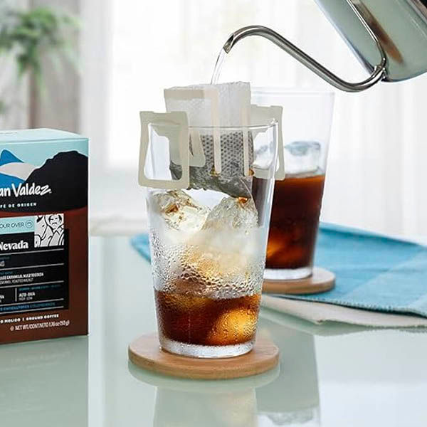 Thumbnail: Juan Valdez Sierra Nevada Strong Drip Coffee 50g sachets 5-pack, Colombian single-origin coffee.
