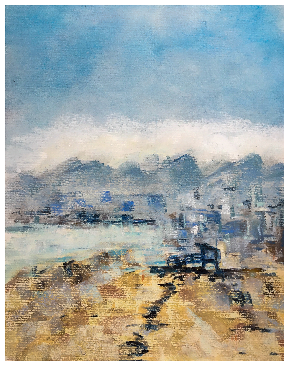 Pastel drawing by Noemie Valcauda