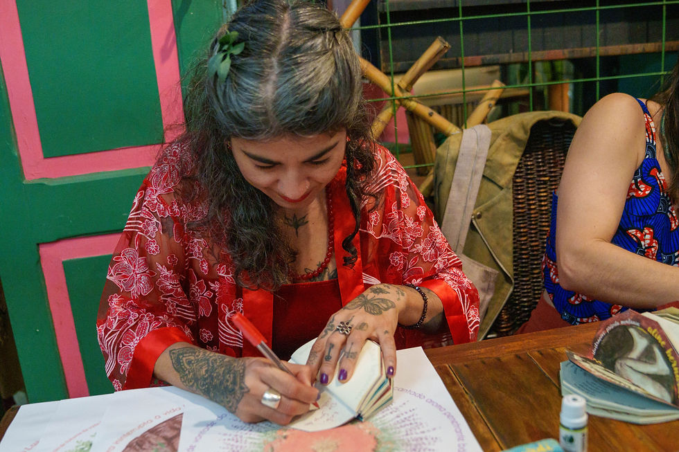 Lançamento livro caderno Umbigo [foto Julio Stotz]