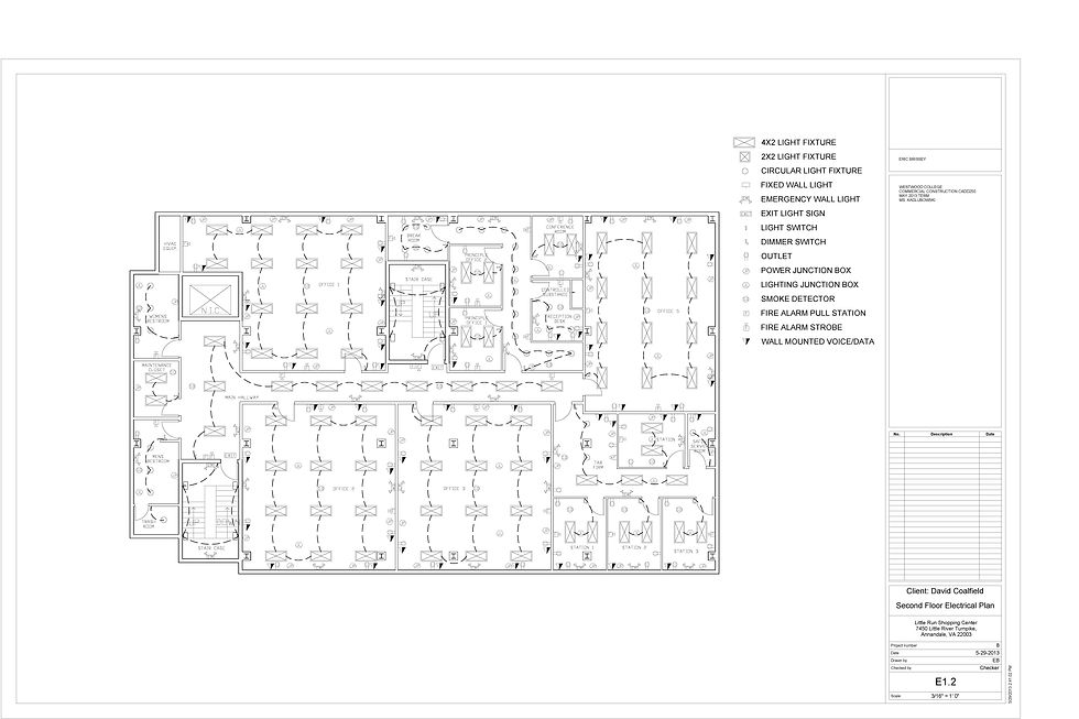 Second Floor Electrical Plan