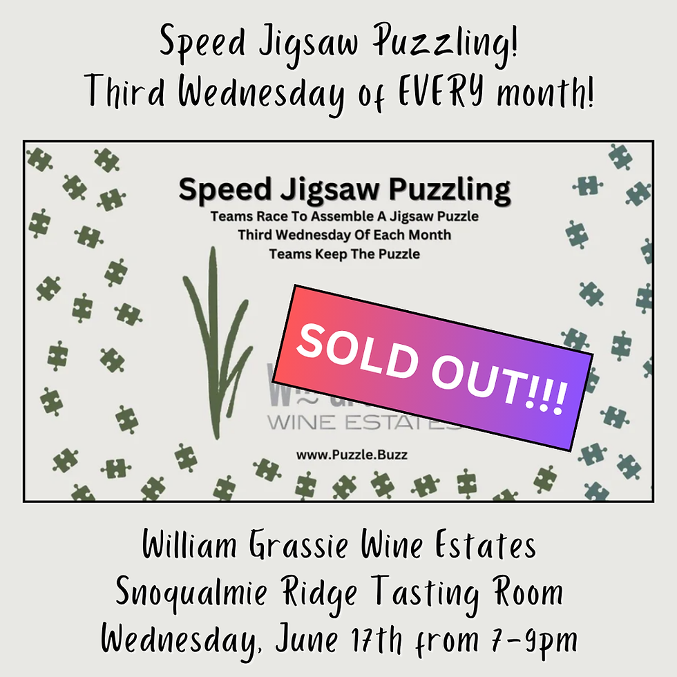 SOLD OUT! June Speed Jigsaw Puzzling Night