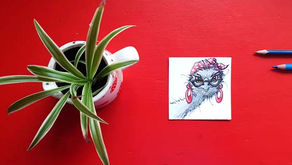 Day 5. An emu in earrings.