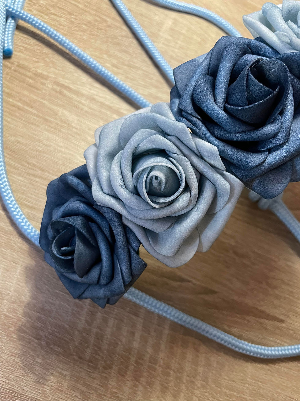 Miniature : Licol éthologique  avec fleurs pour shooting photo 