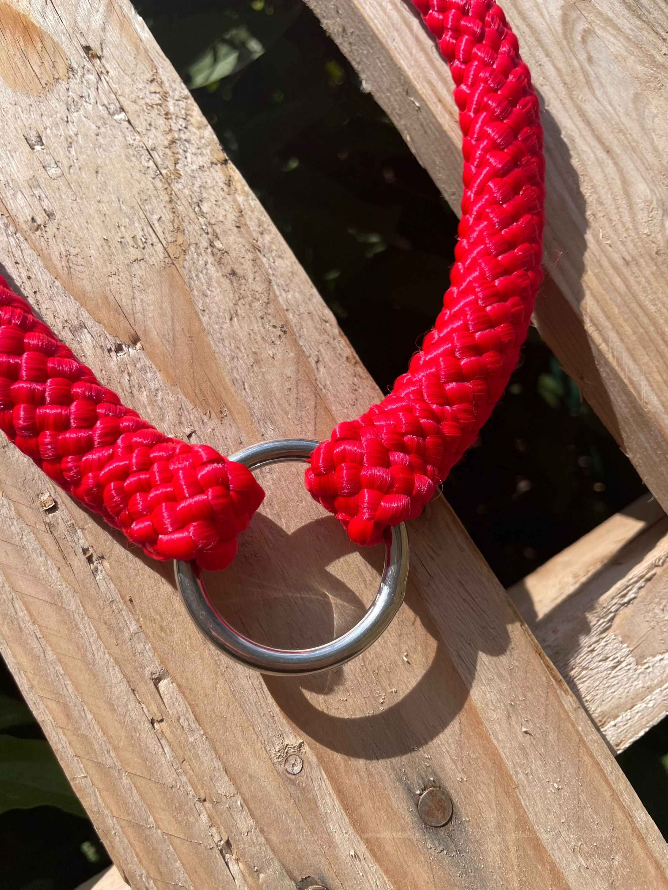 CORDELETTE MOONLIGHT ROUGE - TAILLE CHEVAL