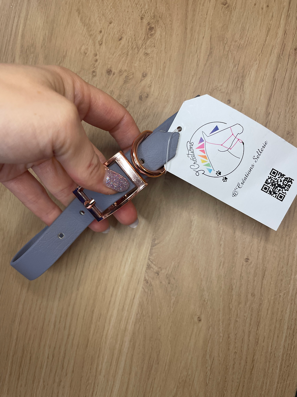 COLLIER ROMY GRIS - TAILLE S