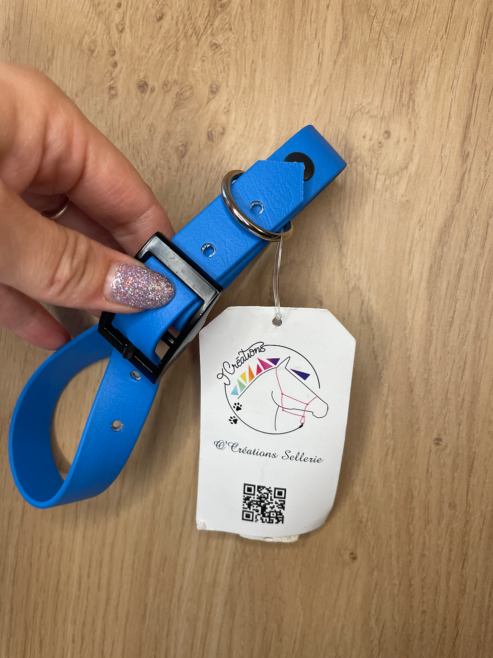 COLLIER ROMY BLEU- TAILLE S