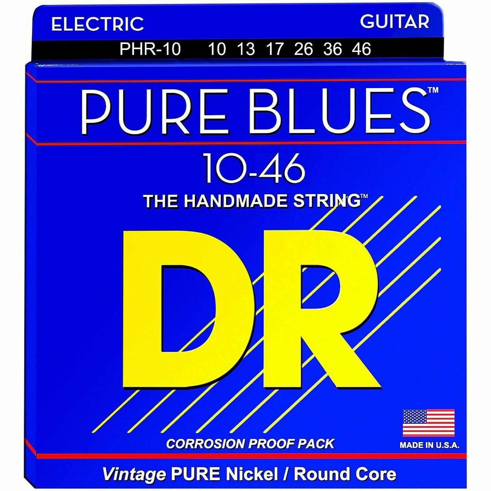 DR Cuerdas Guitarra Eléctrica 10-46 PURE BLUES Medium