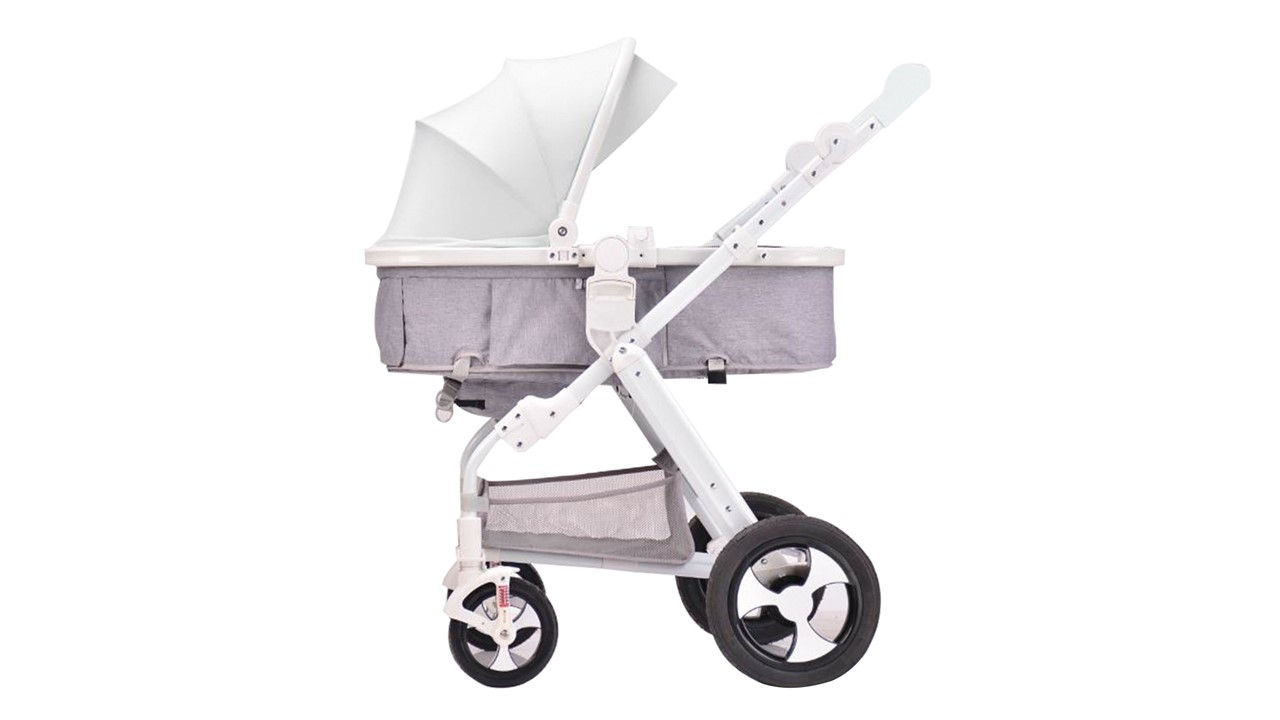 Coche Cuna 6 Posiciones Blanco Kidscool