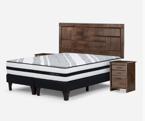 Cama Europea Driven King + Set de Muebles Dolce