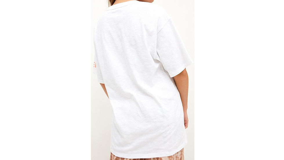 Polera Reef Blanco Oversize TALLA M