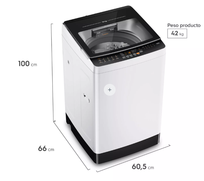 Lavadora Carga Superior 16 Kg MDWMT16W