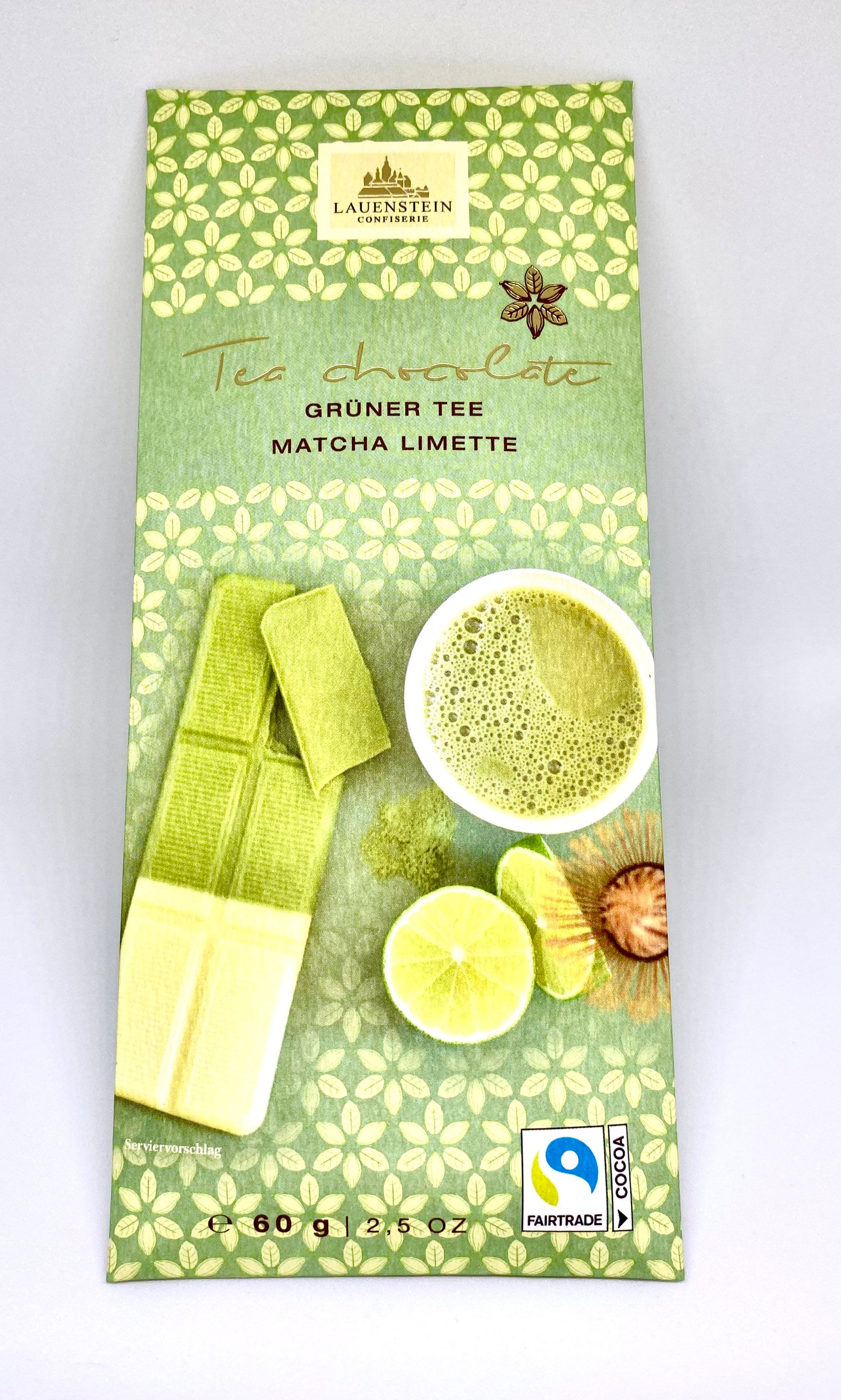 Tee Schokolade Grüner Tee Matcha Limette