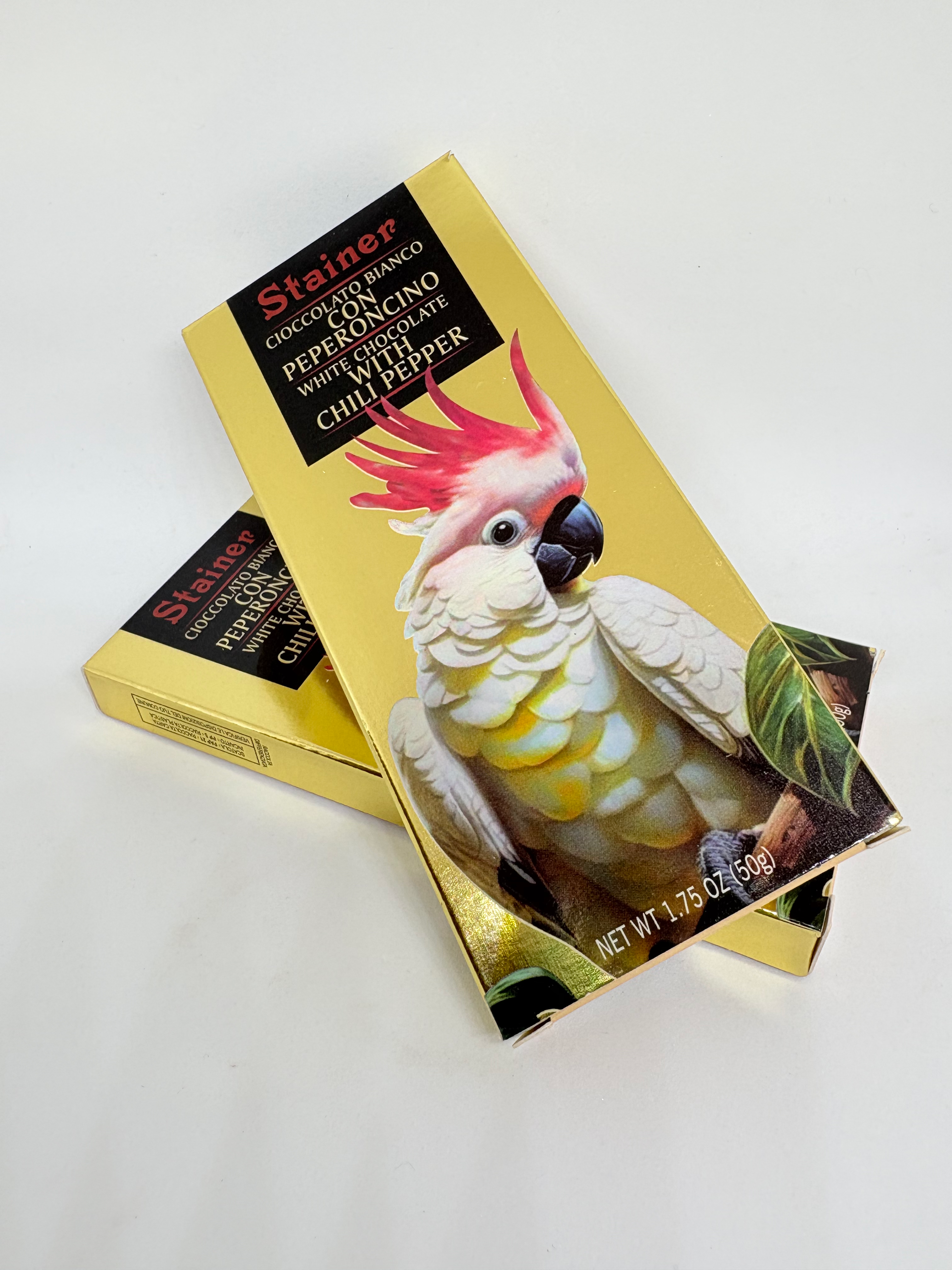 Stainer weiße Schokolade mit Chili 32%