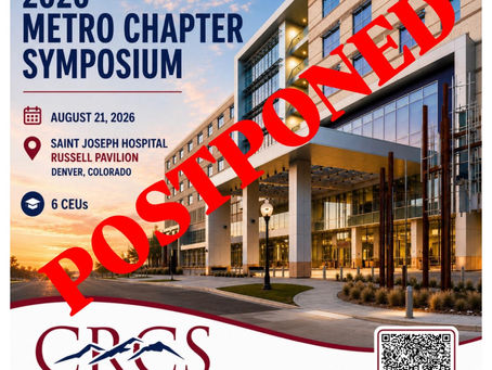Metro Chapter Symposium Postponed