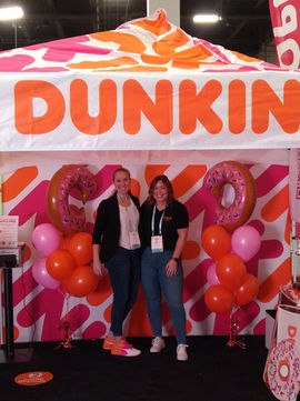 Convention booth balloons