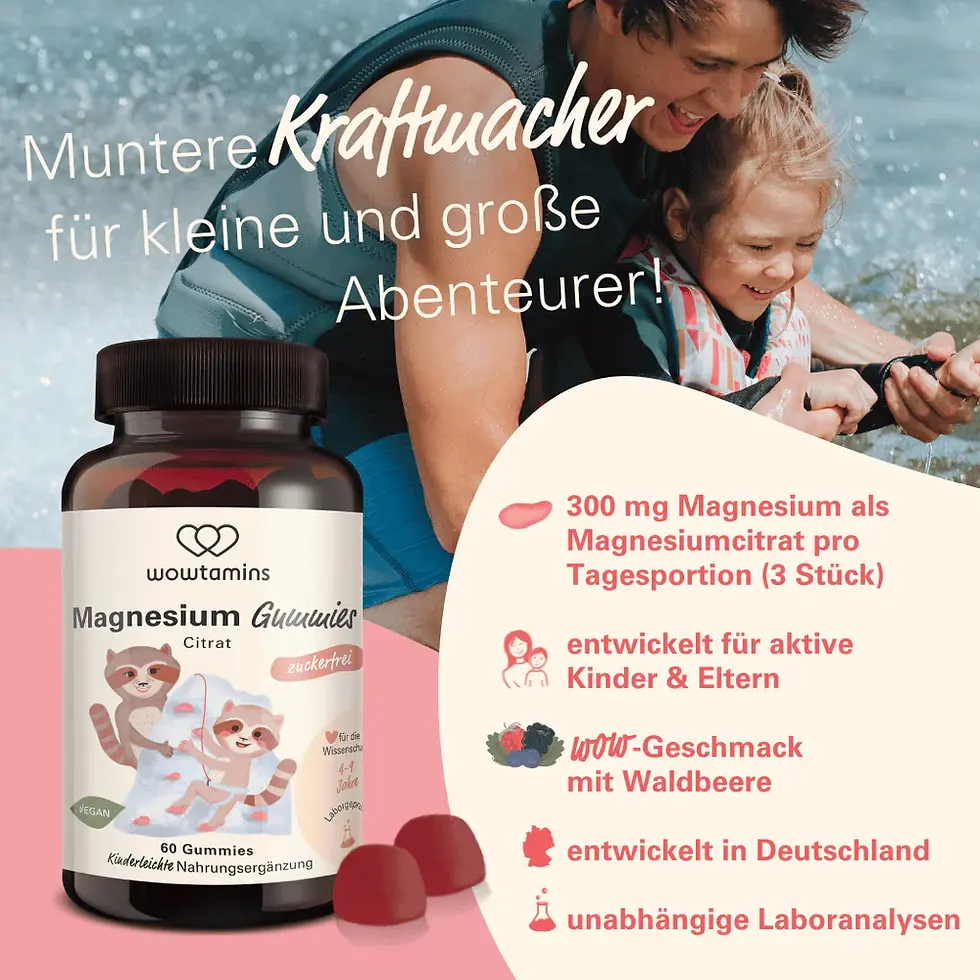 Miniaturbild: wowtamins Magnesium Fruchtgummis zuckerfrei