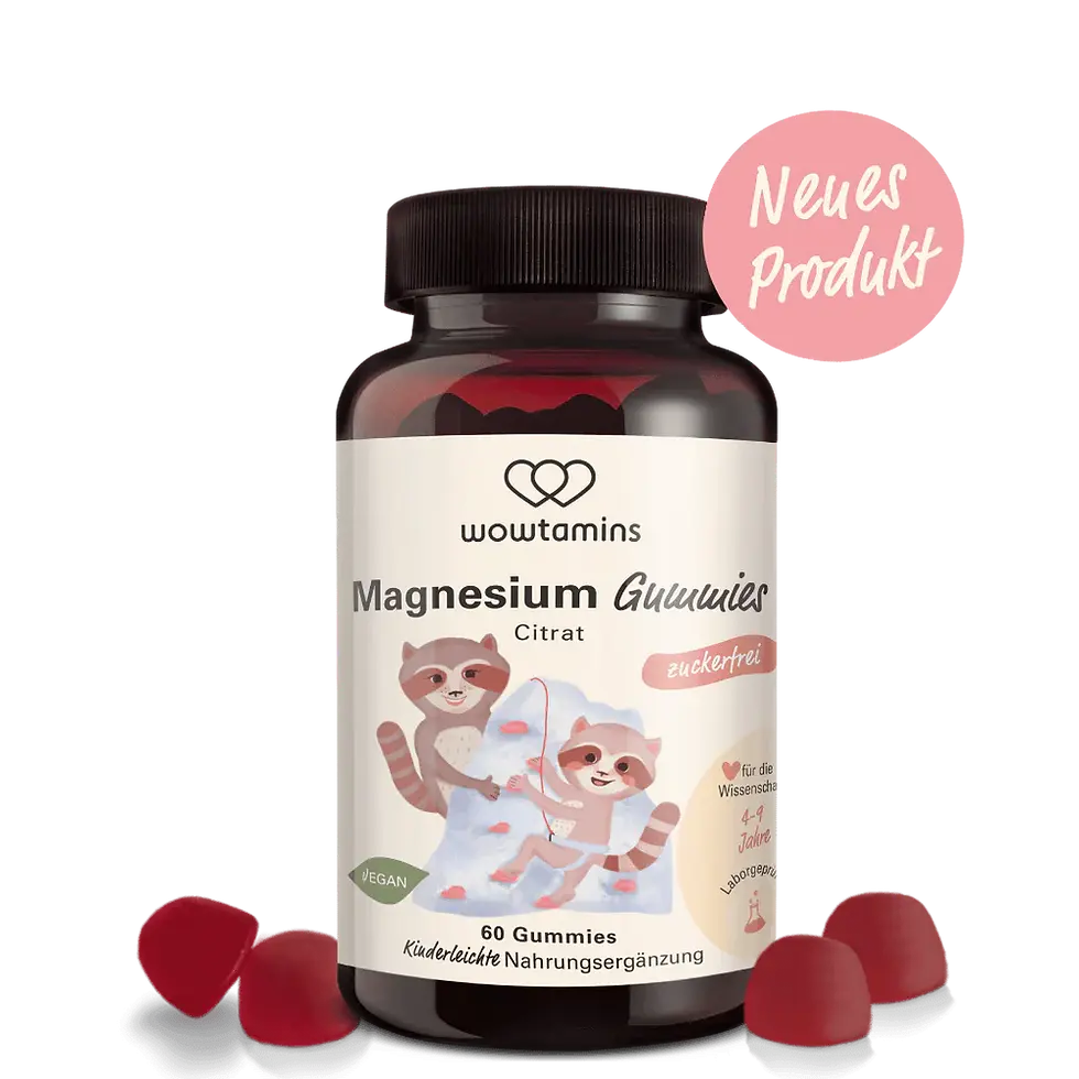 wowtamins Magnesium Fruchtgummis zuckerfrei