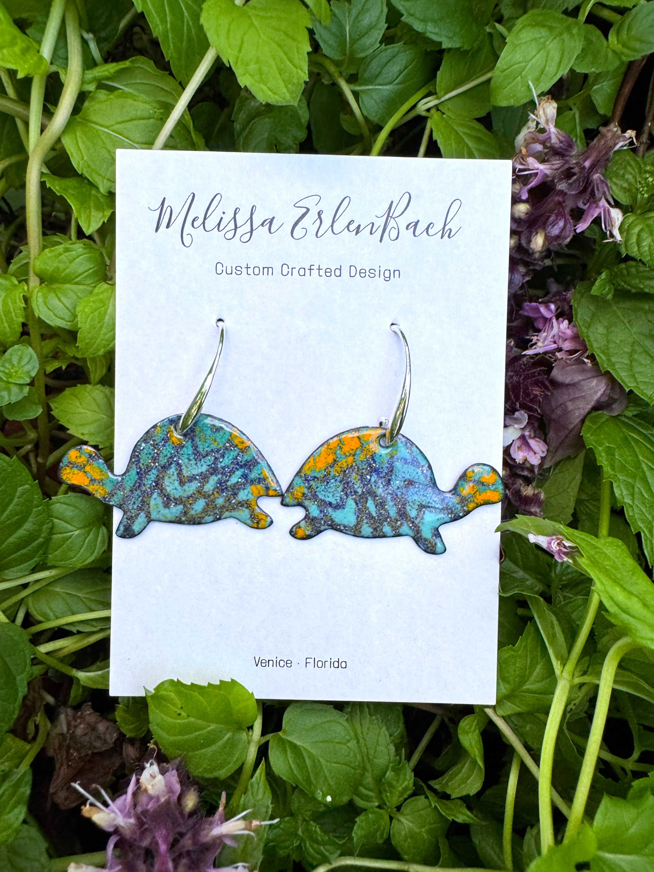 Turtles • Enamel Earrings