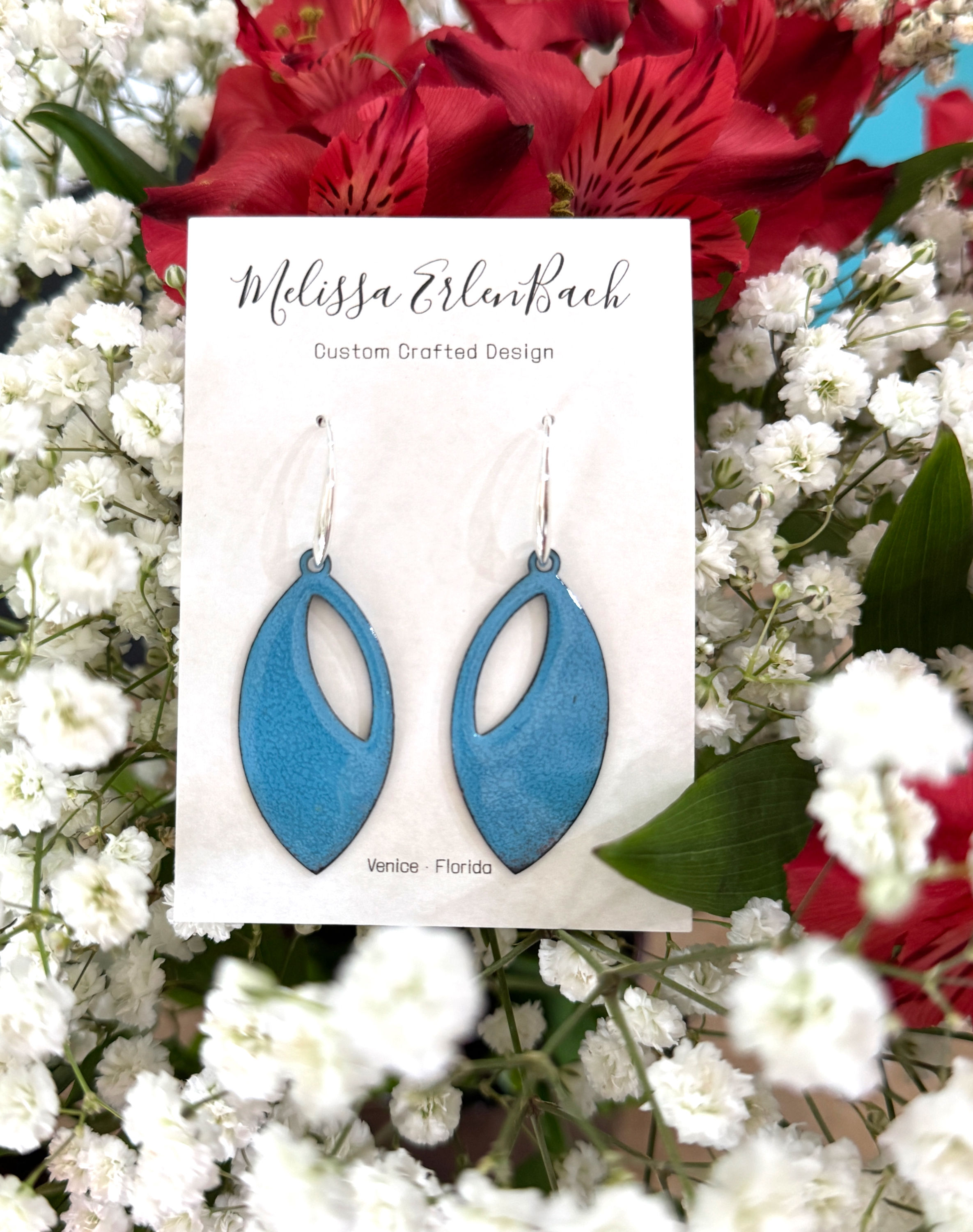 Marquise • Enamel Earrings