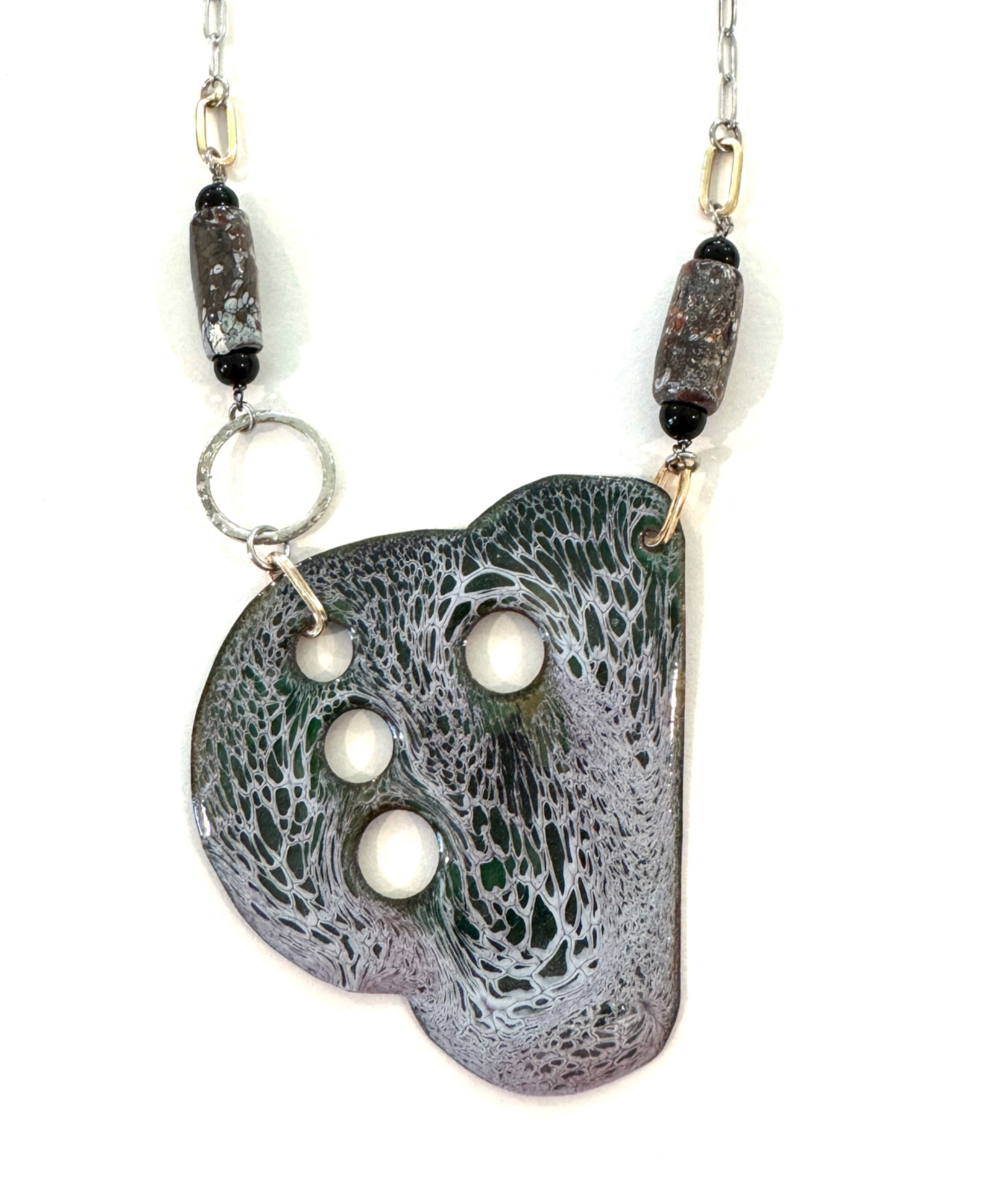 Lavender & Forest Green Snakeskin