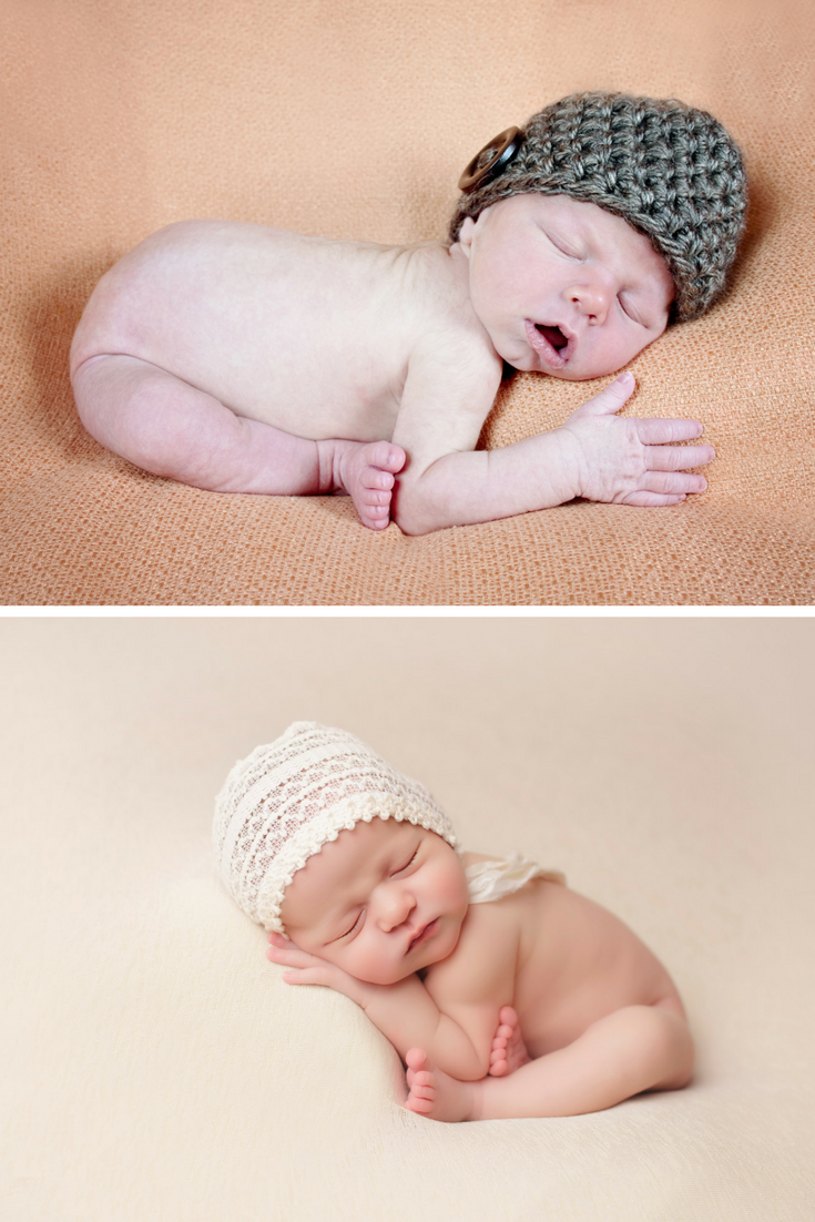 Newborn Photography Lighting Comparison