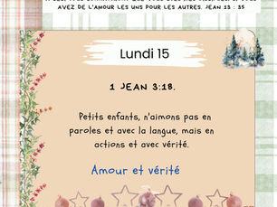 Calendrier de l'avent - 15 décembre 2025