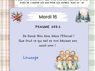 Calendrier de l'avent - 16 décembre 2025