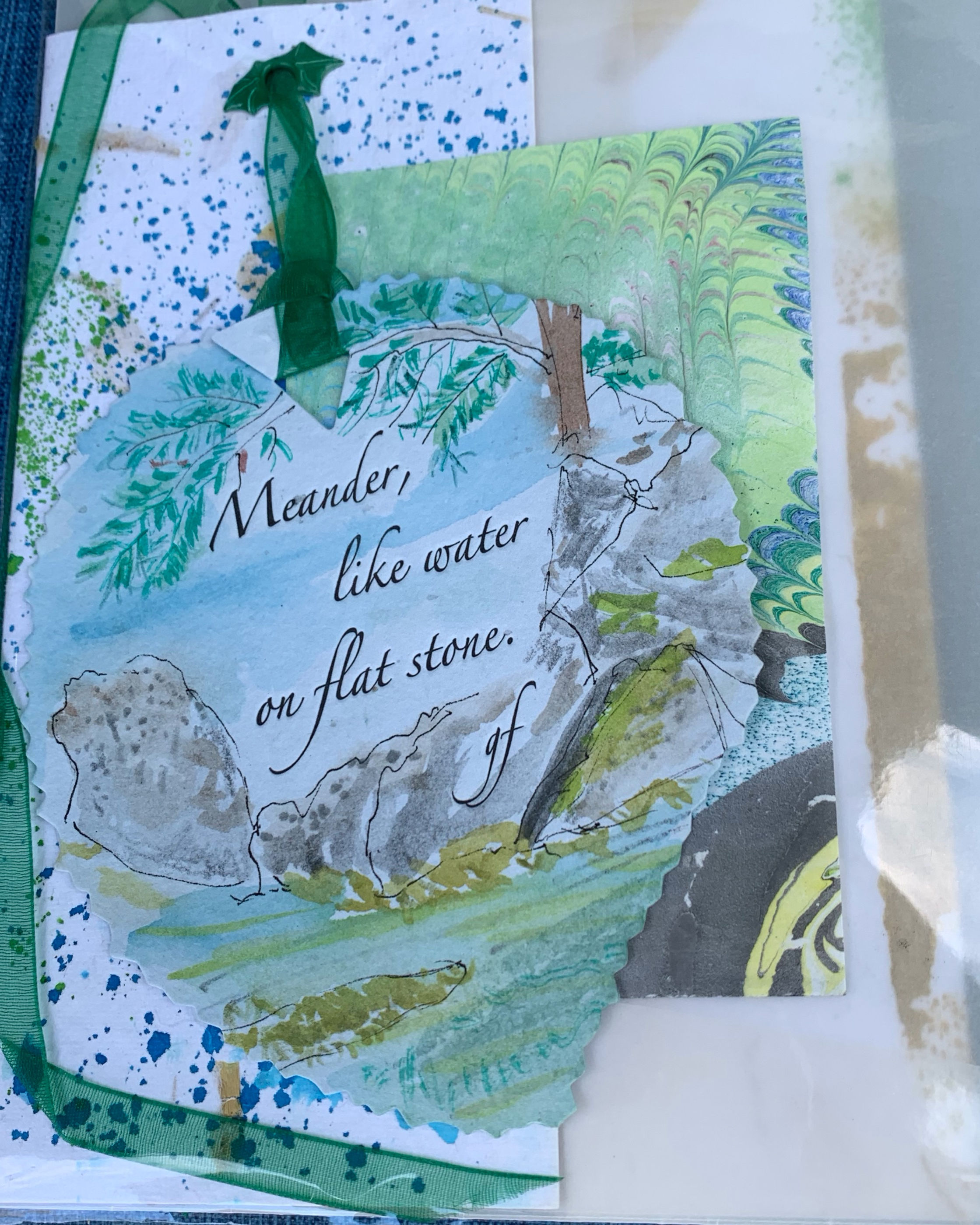 "Join & Meander" 2 cards w/ Watercolors
