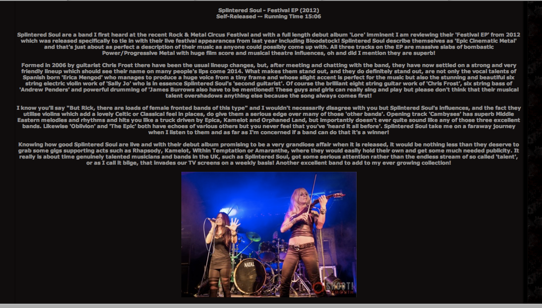 UK: Splintered Soul