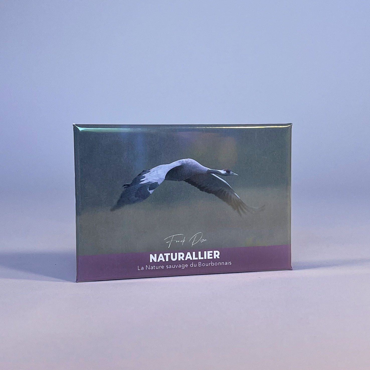 Magnet NATURALLIER - Série "Grues cendrées" - Le vol solitaire