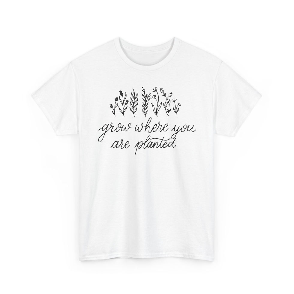 Thumbnail: Rooted in Strength: Floral Motivation Graphic Tee