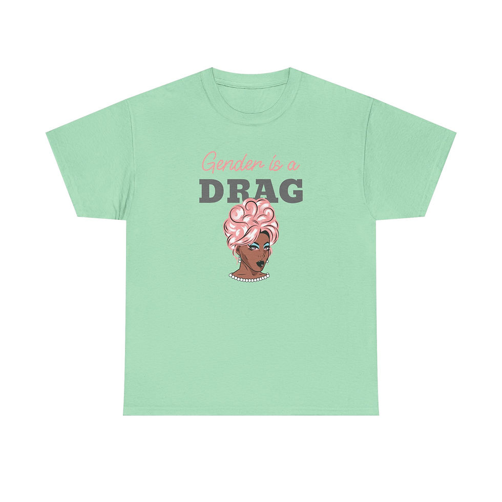 Thumbnail: Unisex Tee "Gender is a Drag" LGBTQ Pride Shirt
