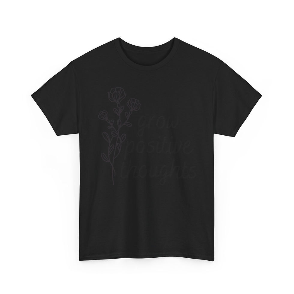 Thumbnail: Let Your Thoughts Blossom: Floral Positivity Tee Graphic Tee