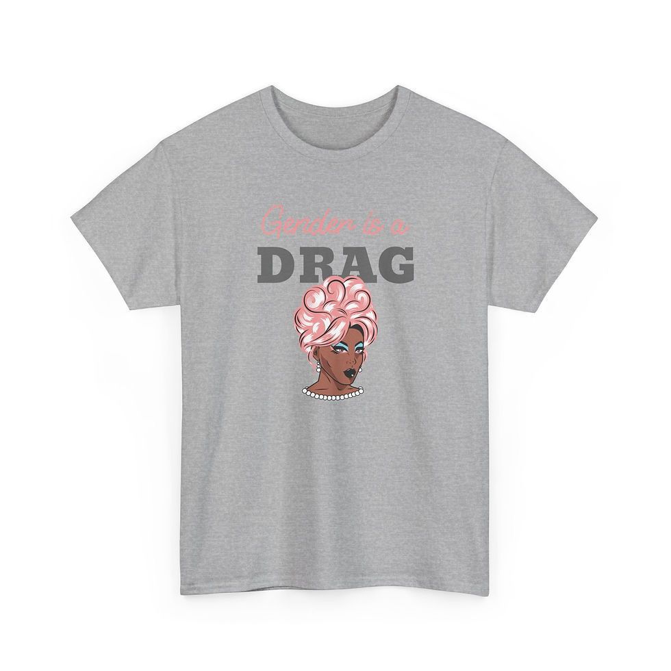 Thumbnail: Unisex Tee "Gender is a Drag" LGBTQ Pride Shirt