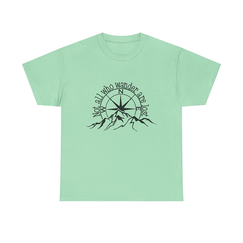Thumbnail: The Journey is the Destination: Compass and Mountain Tee