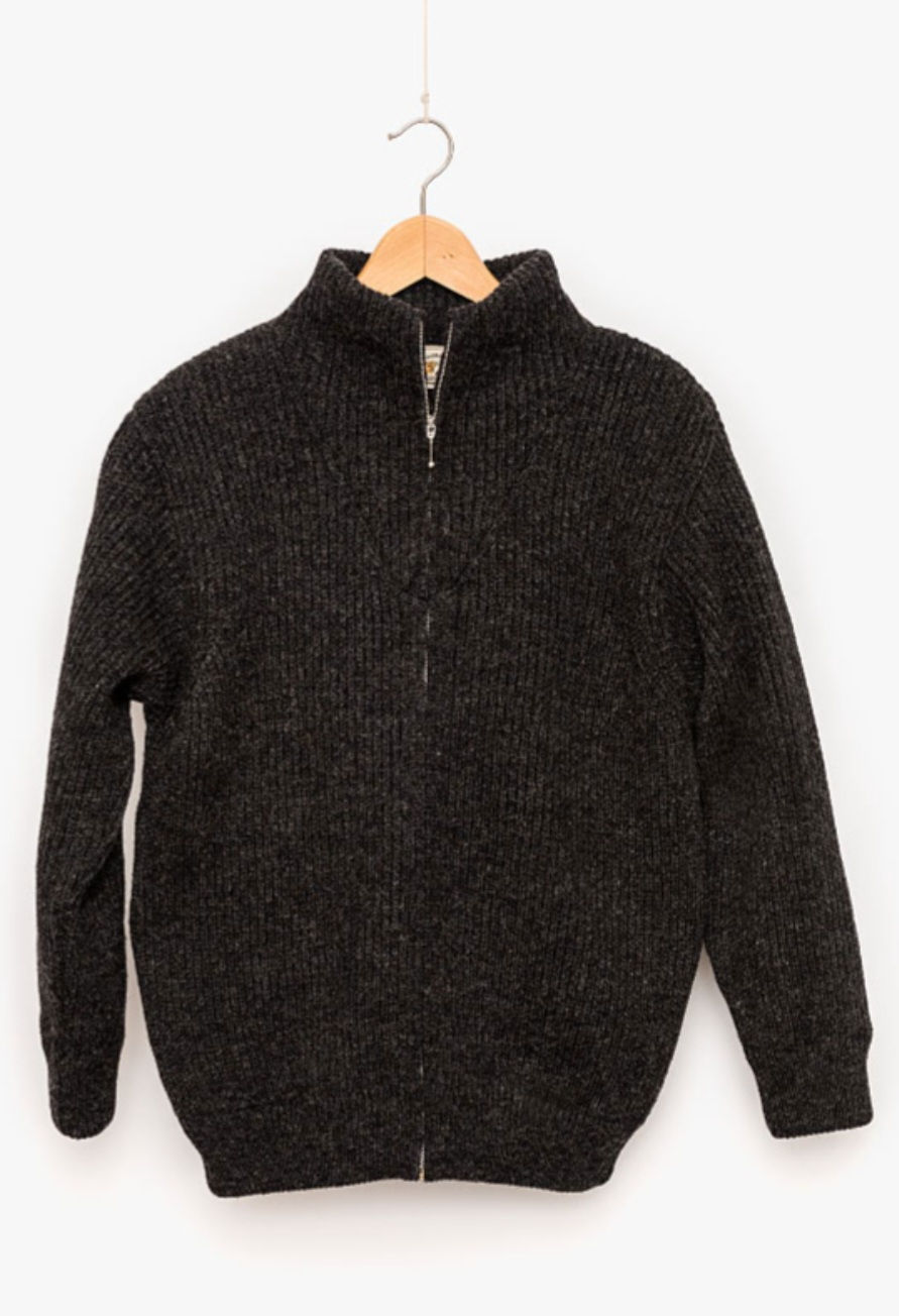 anthrazitfarbene Jacke Vorderansicht Coburger Fuchs