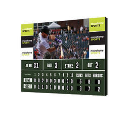 Microframe Sports Baseball Video Scoreboard