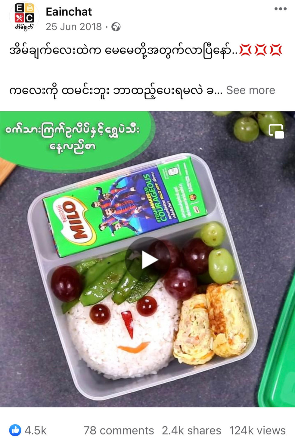 Milo Back To School Lunch Box